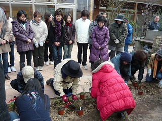 「関の花」薔薇植付セレモニー